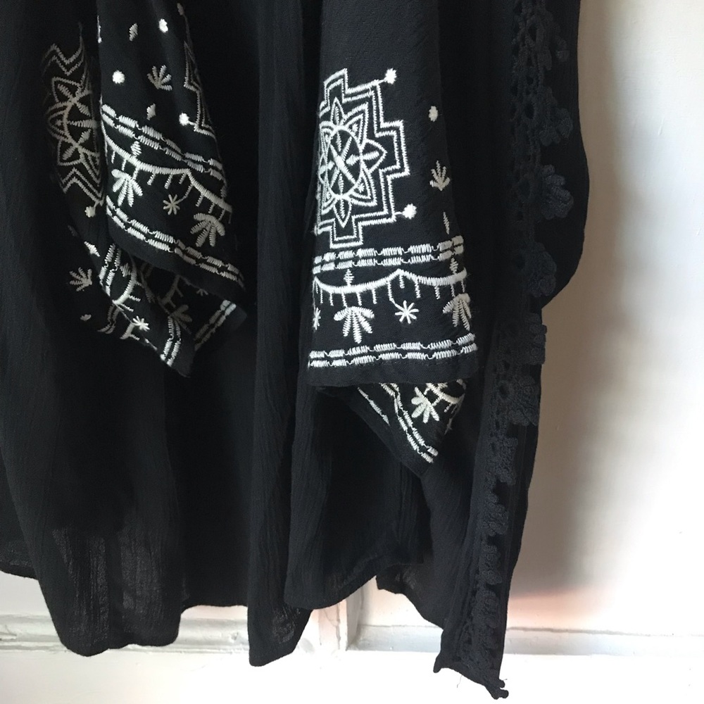 Black Embroidered Tunic